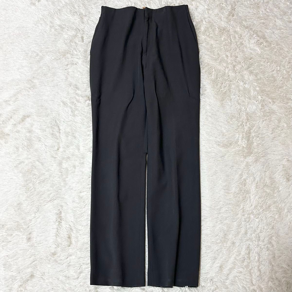 美品✨ユナイテッドアローズ セットアップ ノーカラー パンツ紺 上38 下36 ユナイテッドアローズ UNITED ARROWS セットアップ ノーカラー