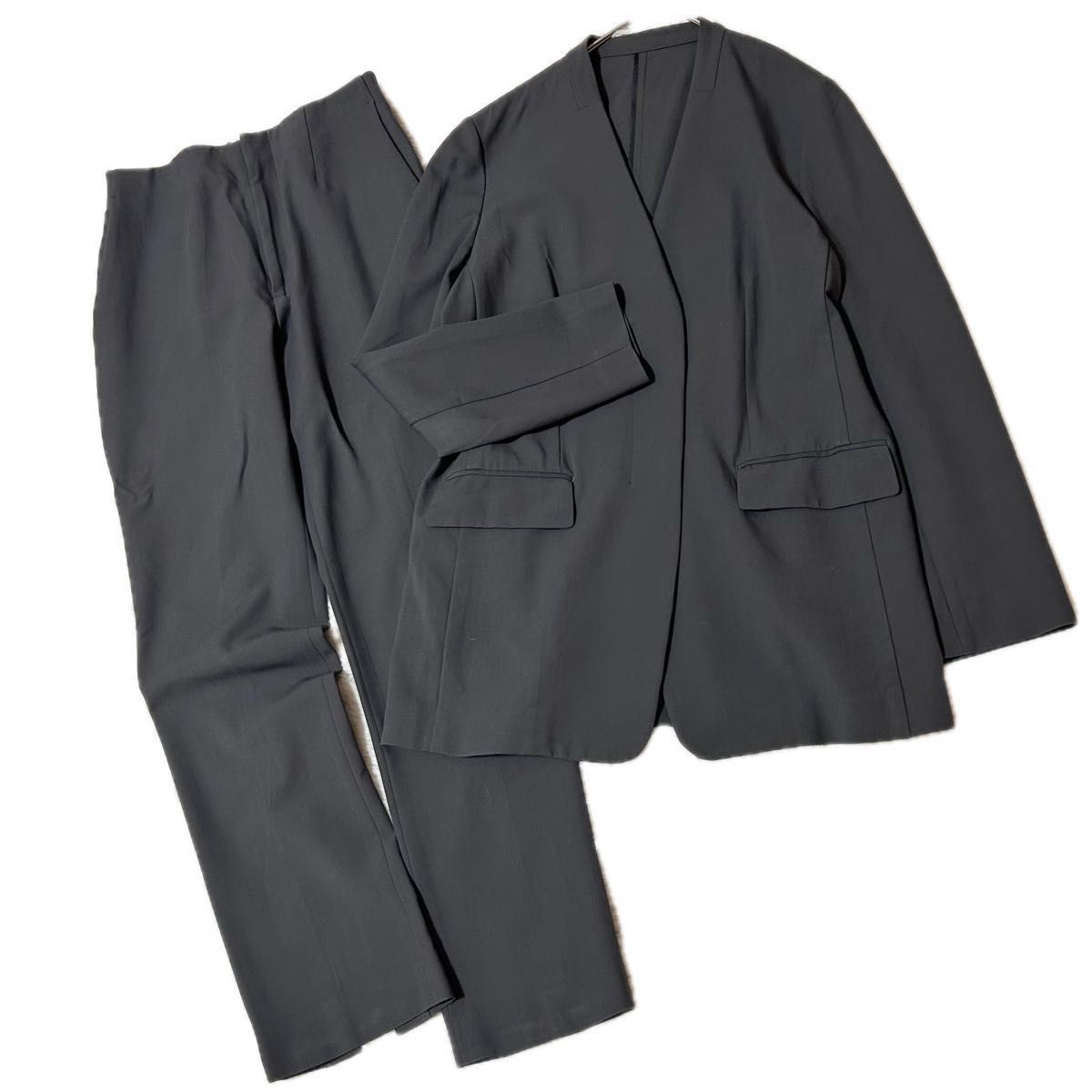 新品タグ付き★ ユナイテッドアローズ パンツスーツ セットアップ ノーカラー ユナイテッドアローズ UNITED ARROWS セットアップ ノーカラー