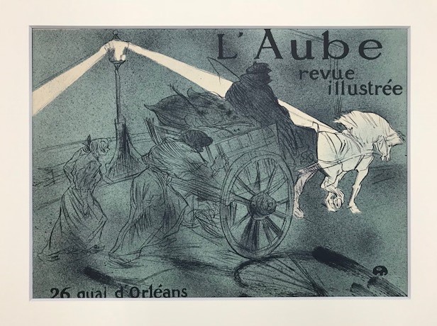 【特価】　≪　　 トゥールーズ　ロートレック　　≫　　リトグラフ【石版画】　　L'AUBE 　　1966年　　TOULOUSE-LAUTREC