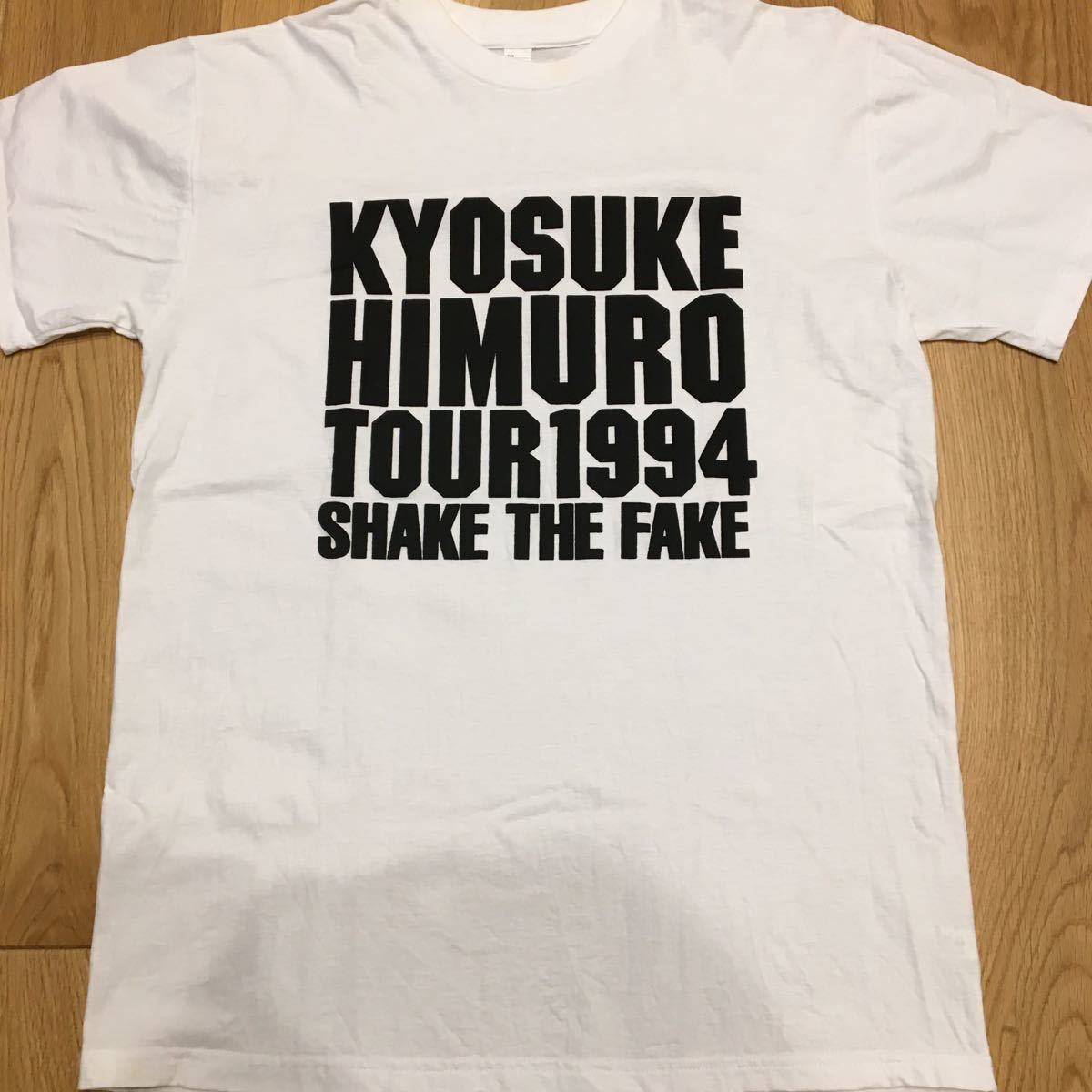  не использовался редкость Himuro Kyosuke SHAKE THE FAKE TOUR 1994 футболка L размер 