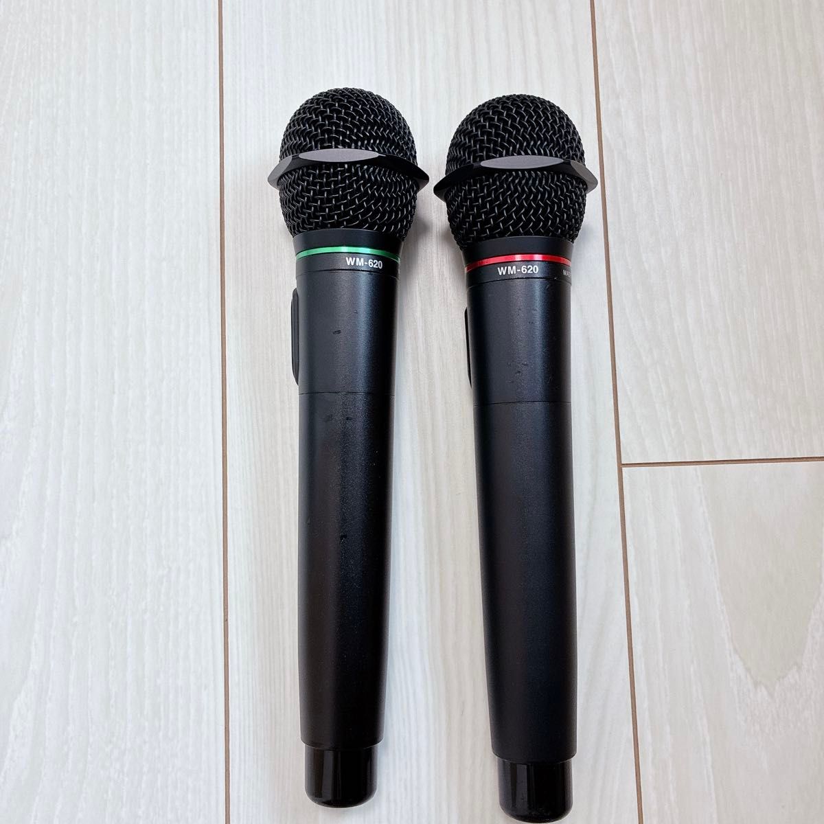 JOYSOUND ワイヤレスマイクシステム 2本セット JOYSOUND WM-620 2点 赤外線ワイヤレスマイク 2本セット ジョイ