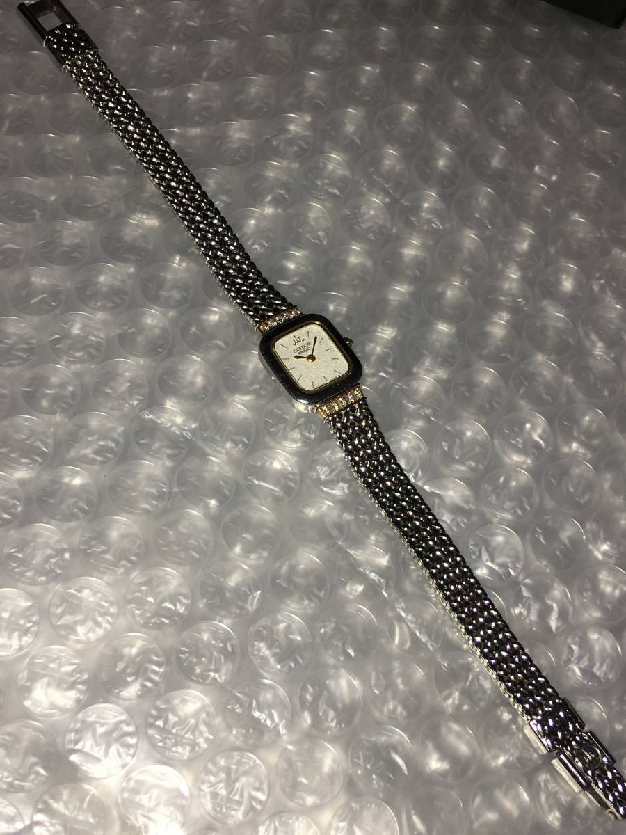 SEIKO セイコークレドール 10Pダイヤ&18Kベゼル USED品