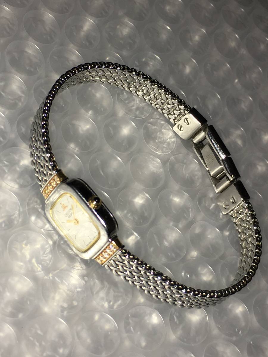 SEIKO セイコークレドール 10Pダイヤ&18Kベゼル USED品