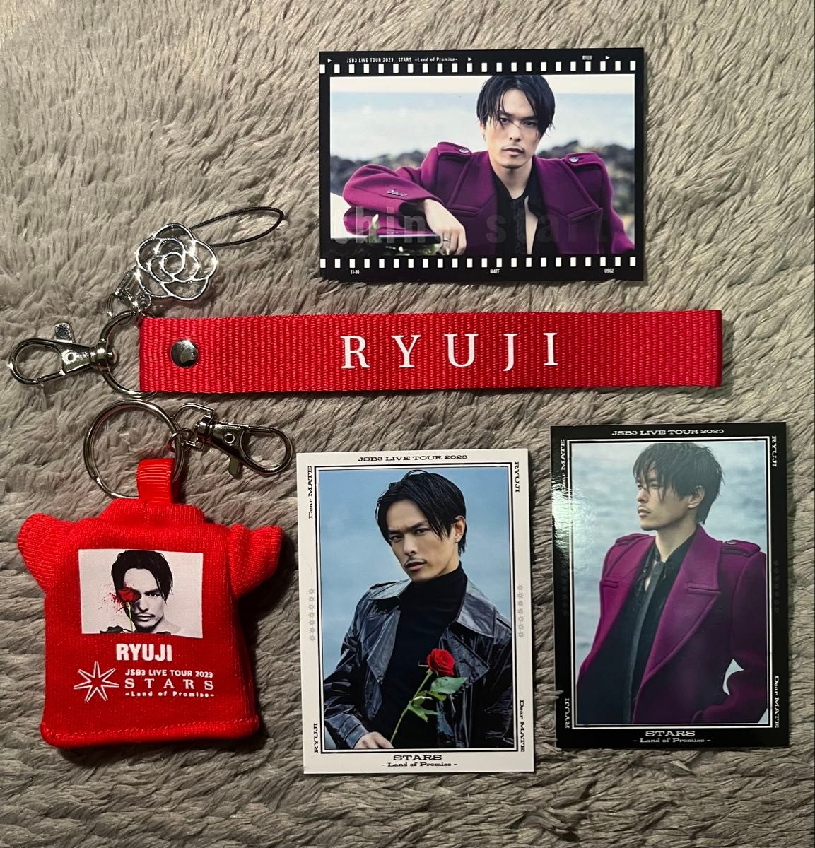 JSB3 今市隆二 ストラップくじ レアVer. 実写 今市隆二セット マルチストラップ キーホルダー フォトカード
