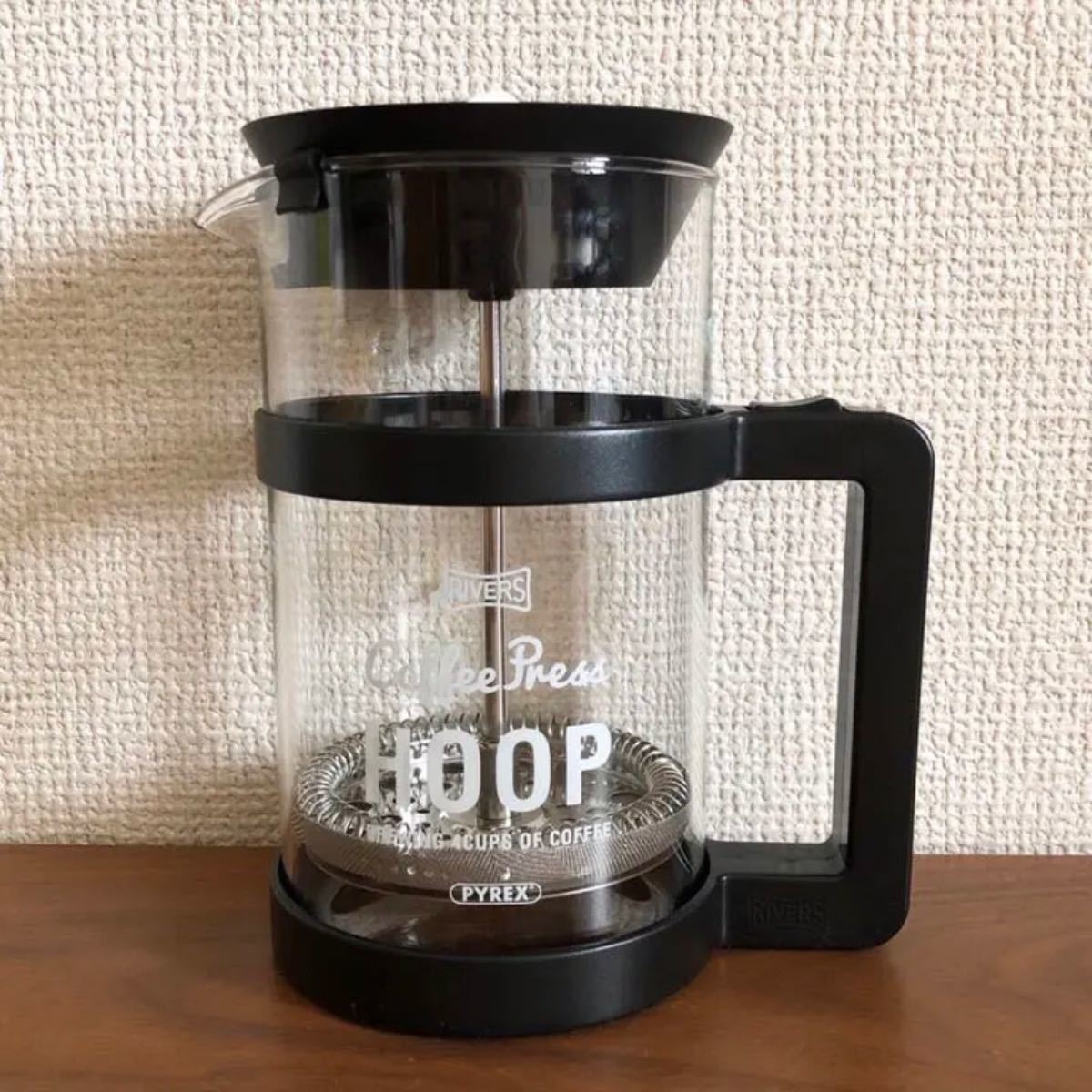 新品 リバース フレンチプレス コーヒメーカー 720ml 黒 ブラック コーヒープレス RIVERS Coffee HOOP