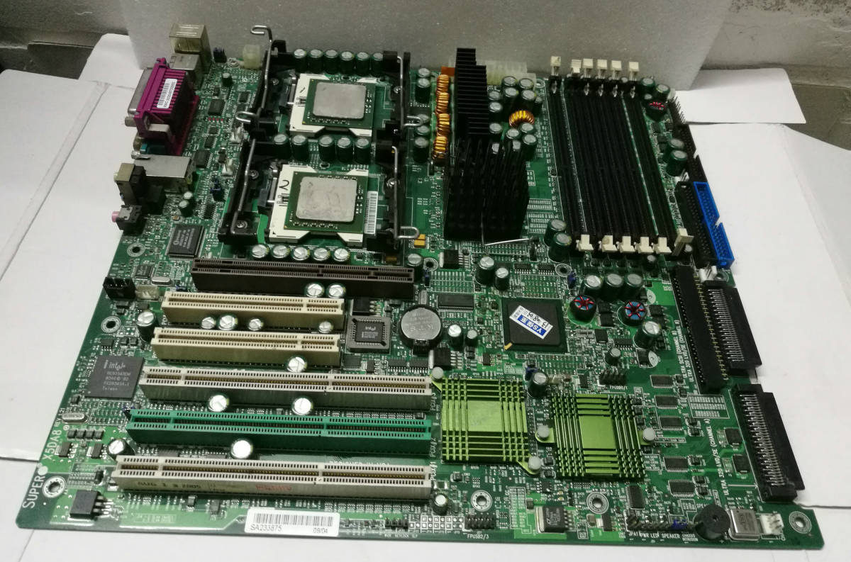 美品 SUPERMICRO X5DA8 マザーボード Intel E7505+Intel ICH4 Socket 604 2×Xeon Ext ATX DDR2_画像1