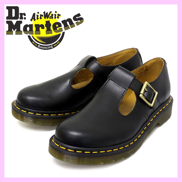 正規 Dr.Martens ドクターマーチン POLLEY ポーリー BLACK ブラック レディース-UK4(約23cm) ファッション レディースシューズ