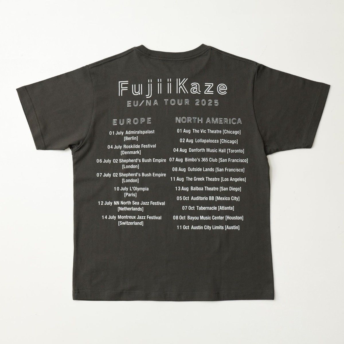 新品未開封☆最新納品書付き☆藤井風☆ドリンクTシャツ☆Lサイズ☆グッズ コメント必須 値下げ不可 藤井風 ドリンク Tシャツ チャコール