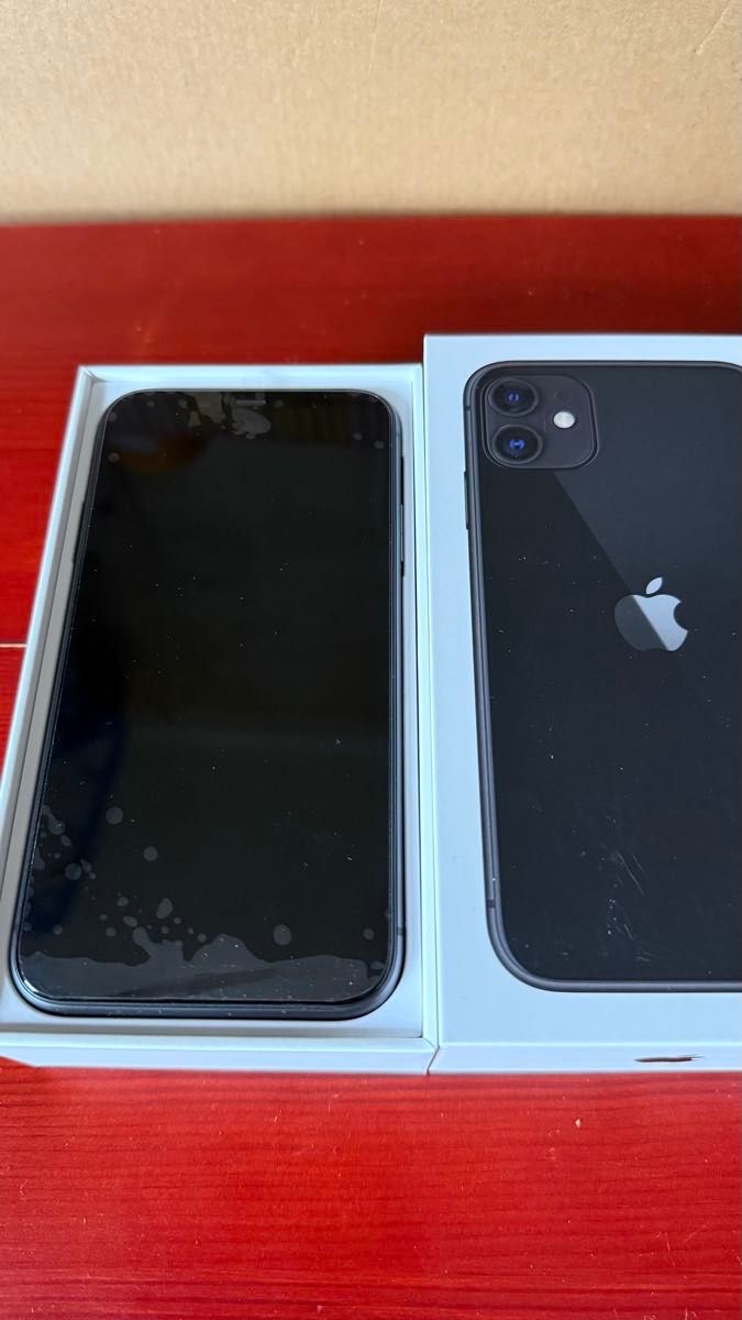 iPhone11 ブラック SIMフリー 128GB 画面割れあり iPhone11 ブラック 128GB SIMフリー ディスプレイ交換済み
