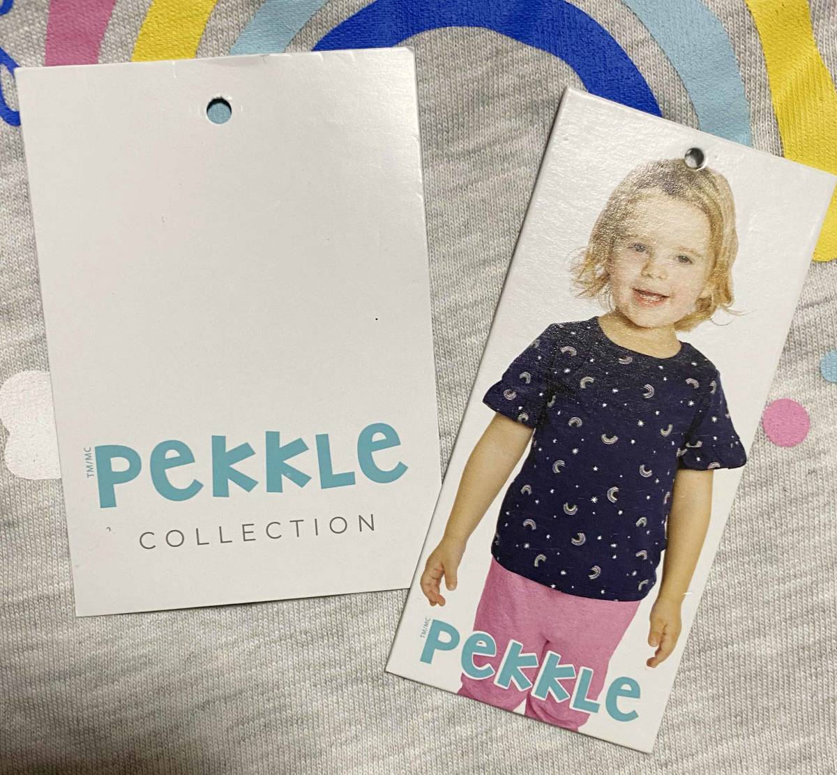 即決 新品 4枚セット 70 80 cm コストコ PEKKLE ベビー Tシャツ 女の子 9M 綿 半袖 フリル レインボー ピンク  ネイビー｜Yahoo!フリマ（旧PayPayフリマ）