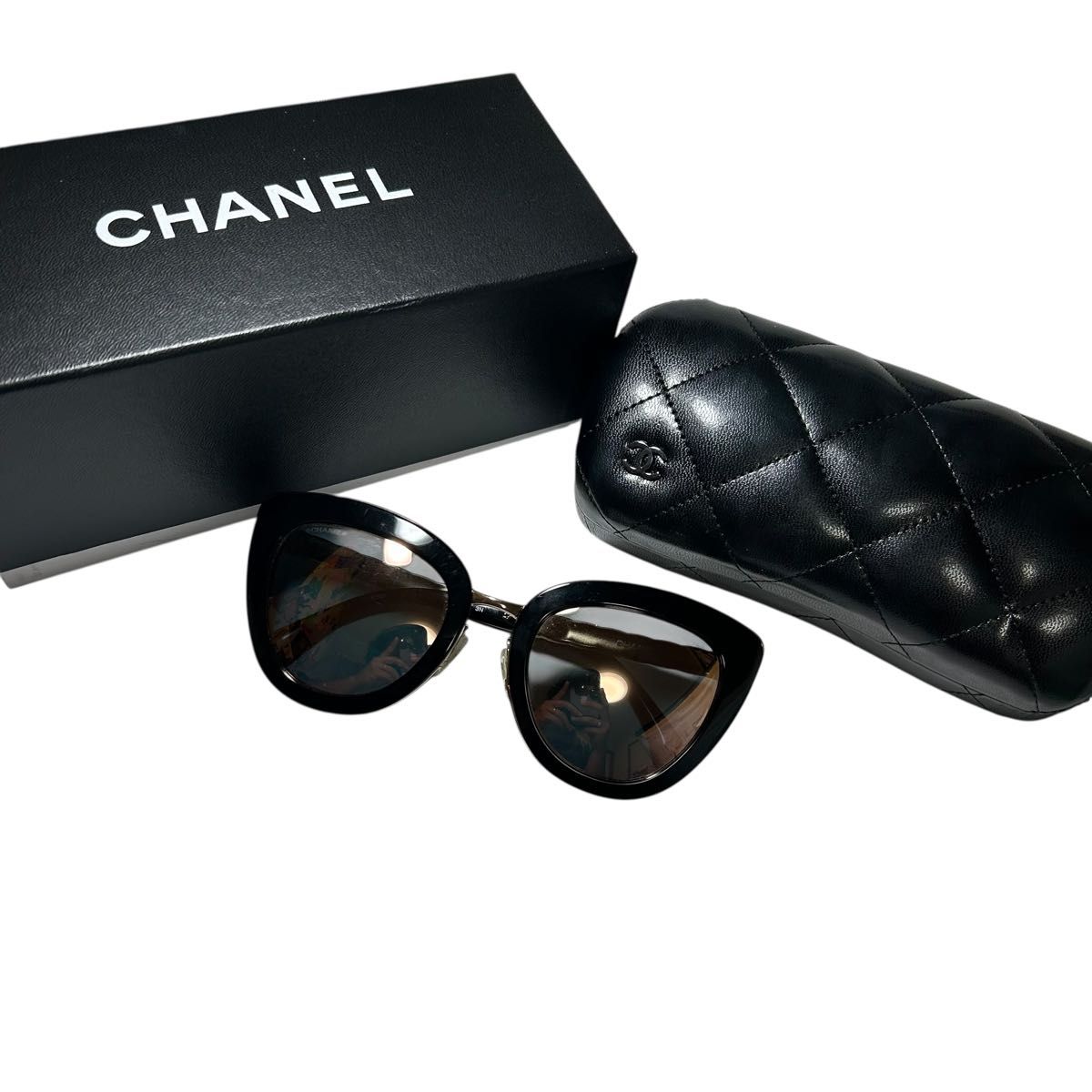サングラス キャットアイ ケース付き CHANEL シャネル サングラス キャットアイ ケース付き|Yahoo