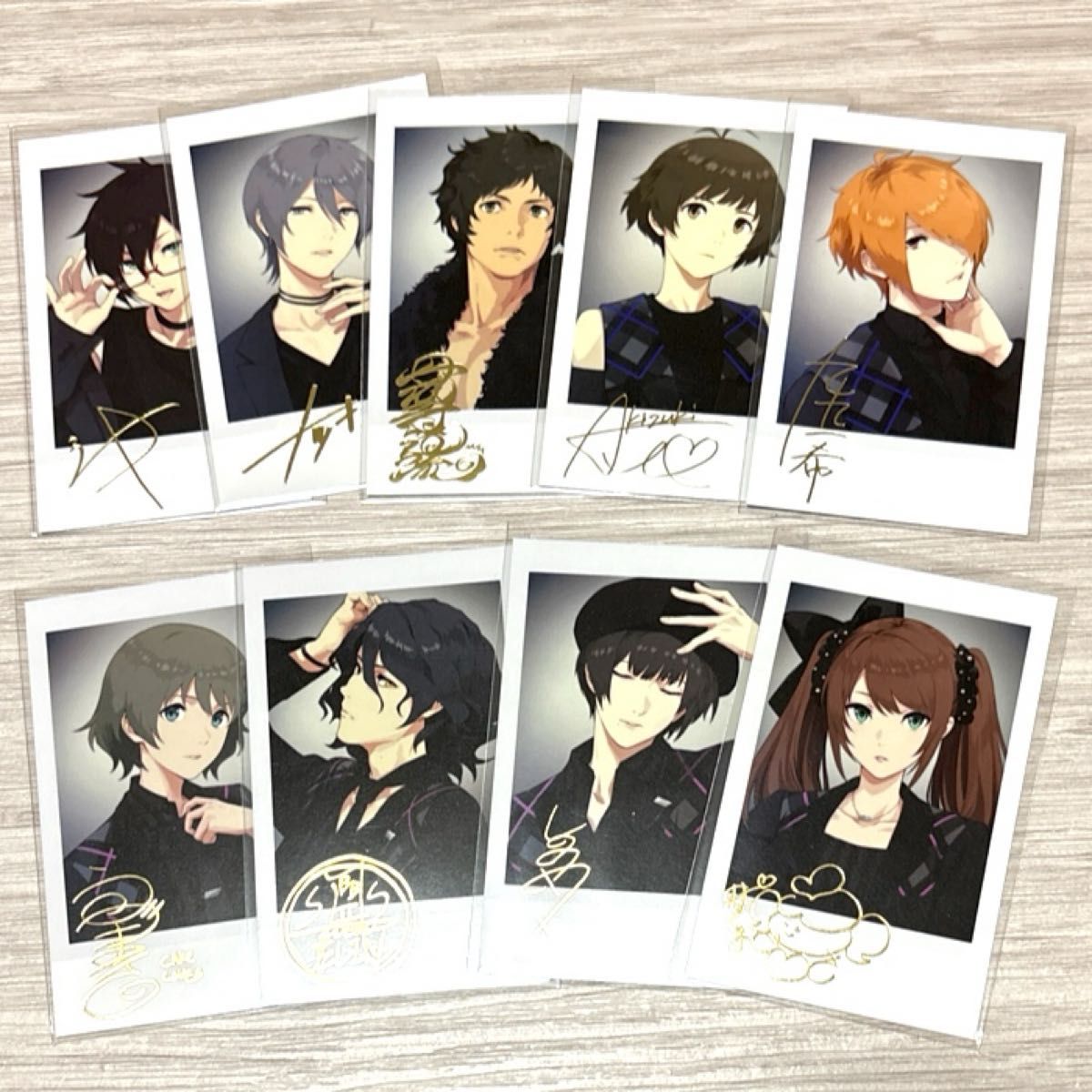 SideM FiFS展 インスタントフォト風カード まとめ売り 特典 箔 SideM×FiFSイラスト展 インスタントフォト風カード 等身A C