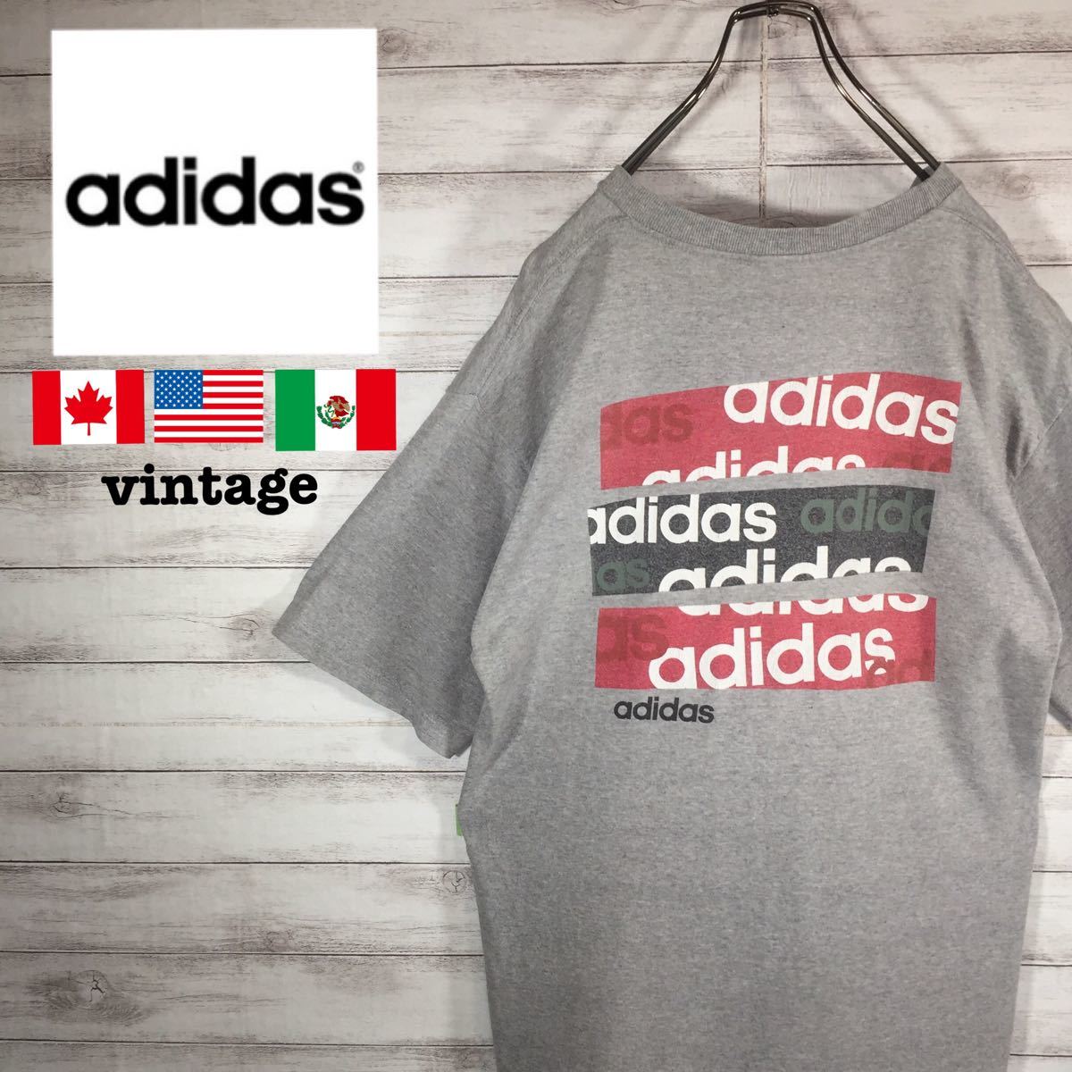 adidas アディダス 万国旗タグ 80ー90s USA製 XL 送料無料 adidas アディダス 万国旗タグ 80ー90s USA製 XL 送料無料
