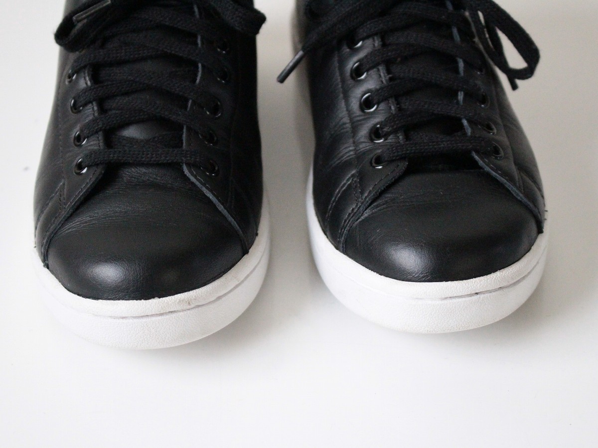 [ FRED PERRY Fred Perry ] middle cut leather sneakers 23.5~24cm F-19739 regular price \\19,800( tax included ) leather shoes velcro EUR38 UK5 black 