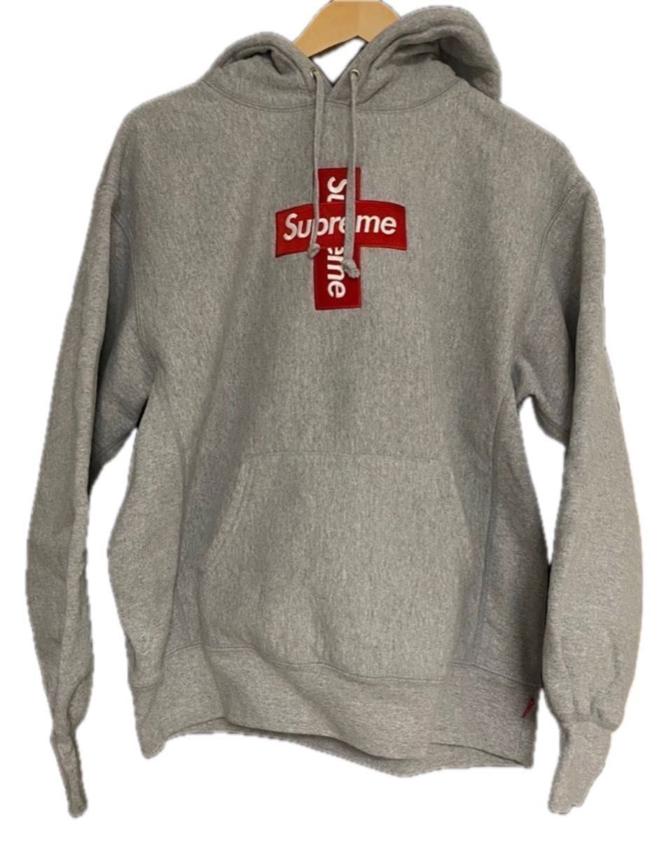 Supreme cross グレー クロスボックス パーカー Supreme Cross Box Logo Hooded Sweatshirt グレー 正規タグ付き
