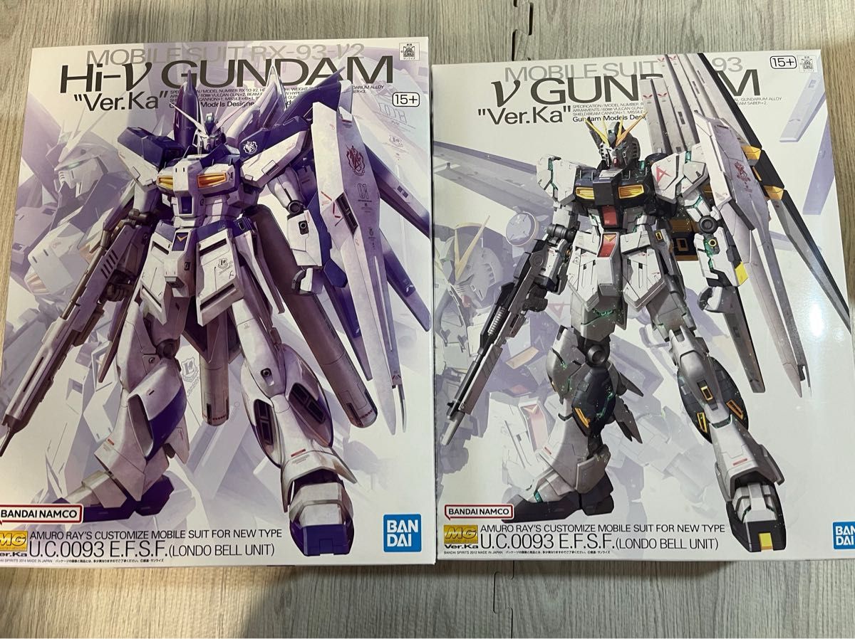 【未開封】MG νガンダム ニューガンダム Ver.ka 新品未開封 MG νガンダム Ver Kaと MG Hi-νガンダム Ver Kaの2体
