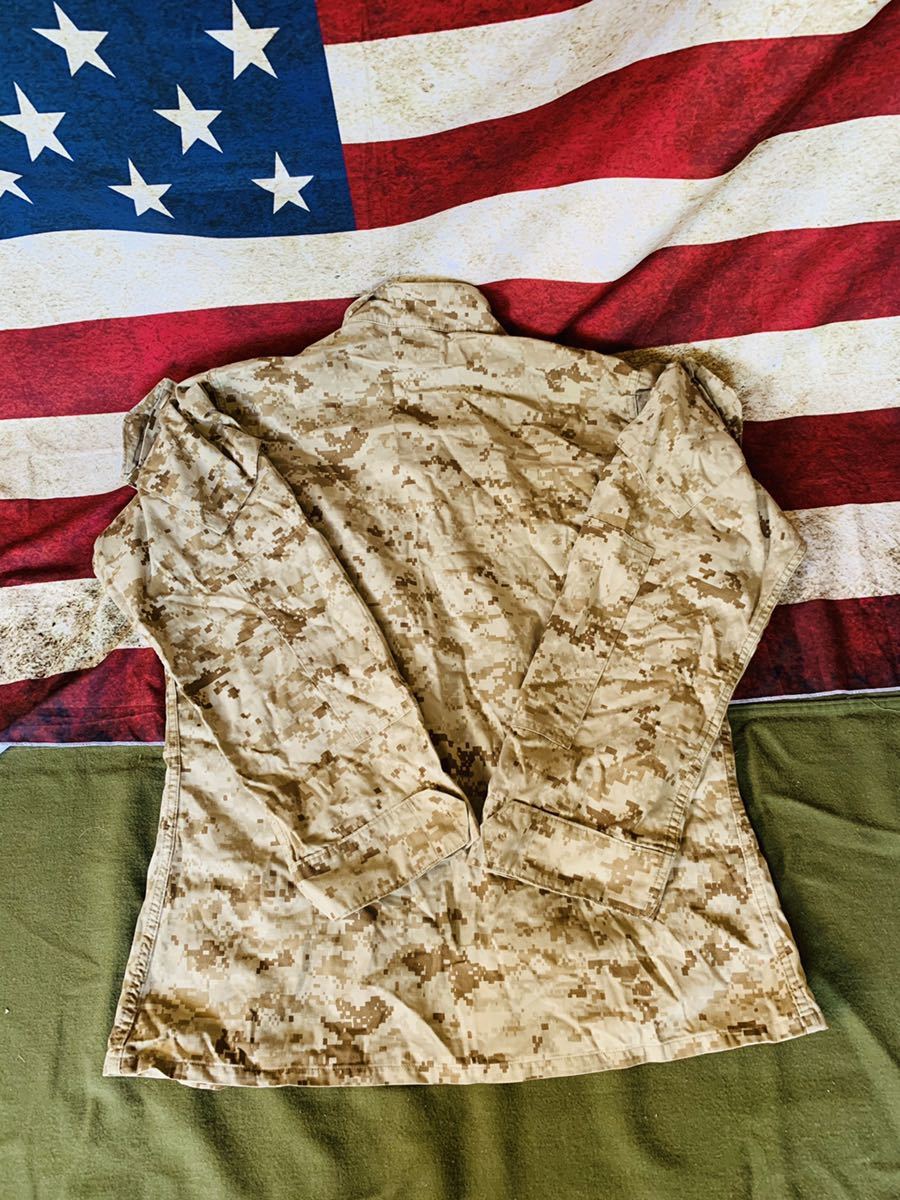 米軍 海兵隊 実物 放出品 長袖シャツ サイズ M-R USMC マーパット デジカモ デザート コンバット ジャケット サバゲー アウトドア 迷彩 　T_画像6