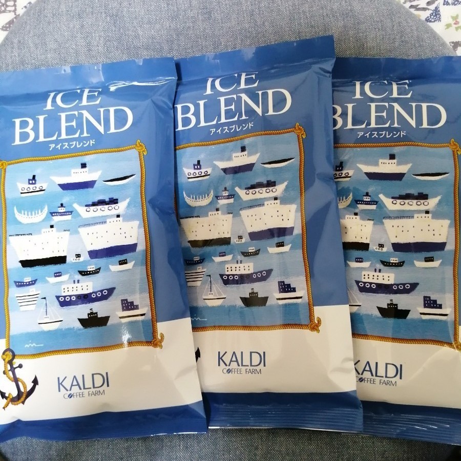 KALDI カルディ コーヒー豆（中挽）アイスブレンド×3袋セット