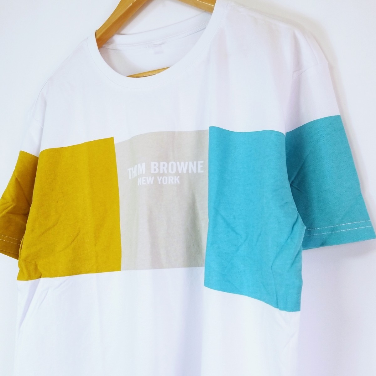【新品/XL】メンズTシャツ パステルカラー オーバーサイズ プリント  韓国