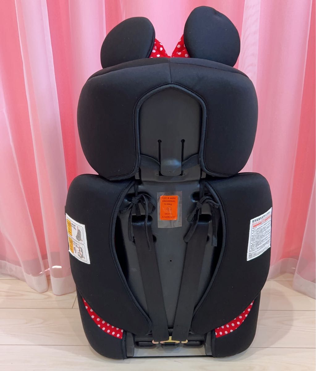 レア ミニーマウスチャイルドシート ジュニアシート リボン