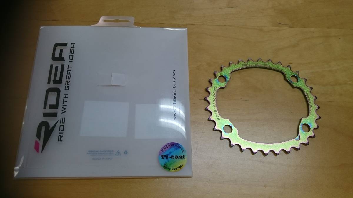 新年の贈り物 TiN POWERRING INNER RIDEA ROAD 32T リデア 窒化チタンコーティング 対応 R9100/R8000 シマノ4arms オイルスリック W2 チェーンリング 新年の贈り物 TiN POWERRING INNER RIDEA ROAD 32T リデア 窒化チタンコーティング 対応 R9100/R8000 シマノ4arms オイルスリック W2 チェーンリング