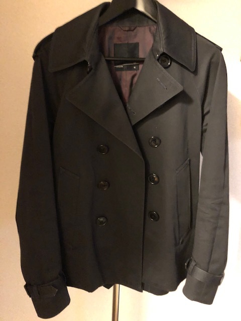 メンズ LAD MUSICIAN ショート トレンチコート 42 S M ラッドミュージシャン コート ジャケット トレンチ 44 46 1 black label crestbridge_画像1