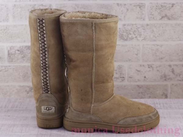 MG097* lady's [UGG Australia ] sheepskin boots tyrolean beige 25cm about 
