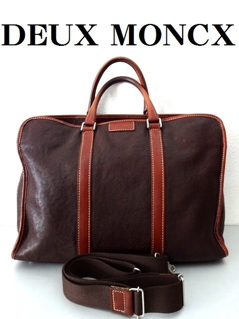 上質 牛革■DEUX MONCX:デュモンクス■CATANA:カターナ■シュリンクレザー 2WAY ブリーフケース/ショルダーバッグ■日本製■ビジネスバッグ_画像1