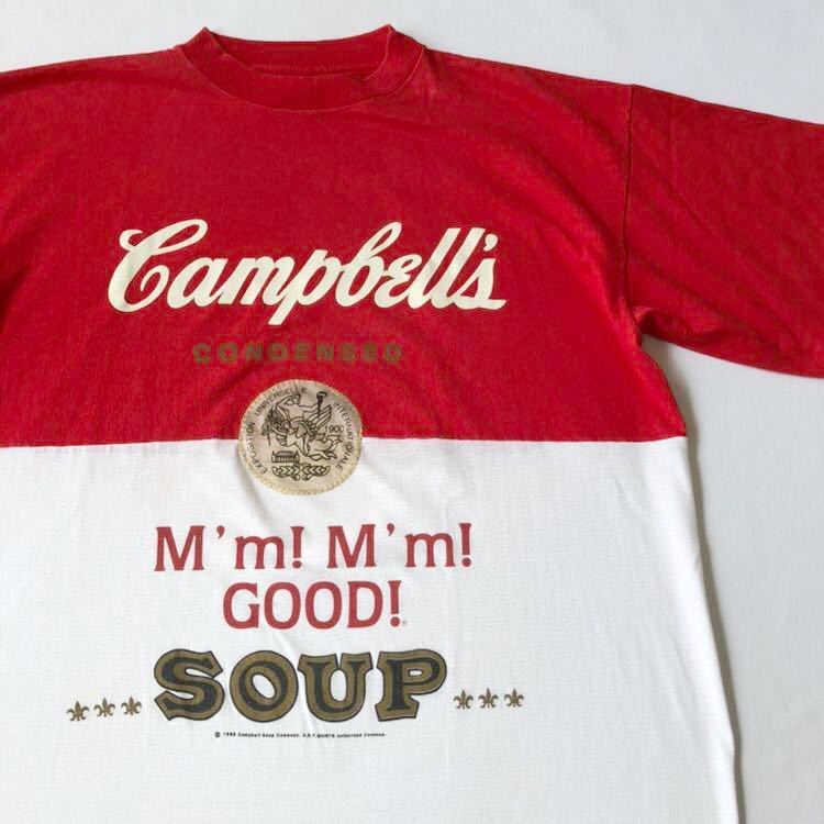 現品限り一斉値下げ！ 88年 Campbell Soup Tシャツ ビンテージ 80s 80