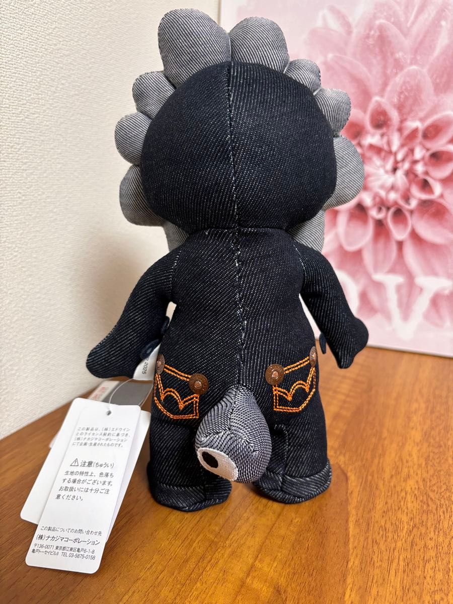 ミャクミャク×エドウィン デニム ぬいぐるみ 万博会場限定 新品タグ付き 万博 会場 限定 完売 EDWIN エドウィン