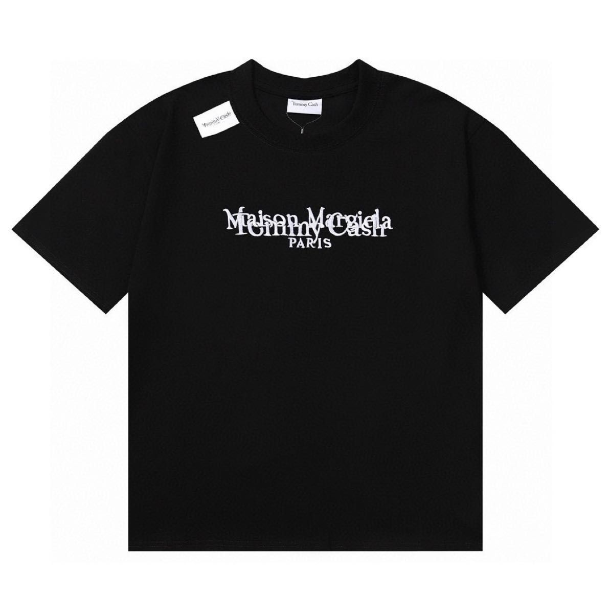 MM6 Maison Margiela 刺繍ロゴTシャツ Maison Margiela 刺繍 ロゴ Tシャツ 半袖 ブラック|Yahoo