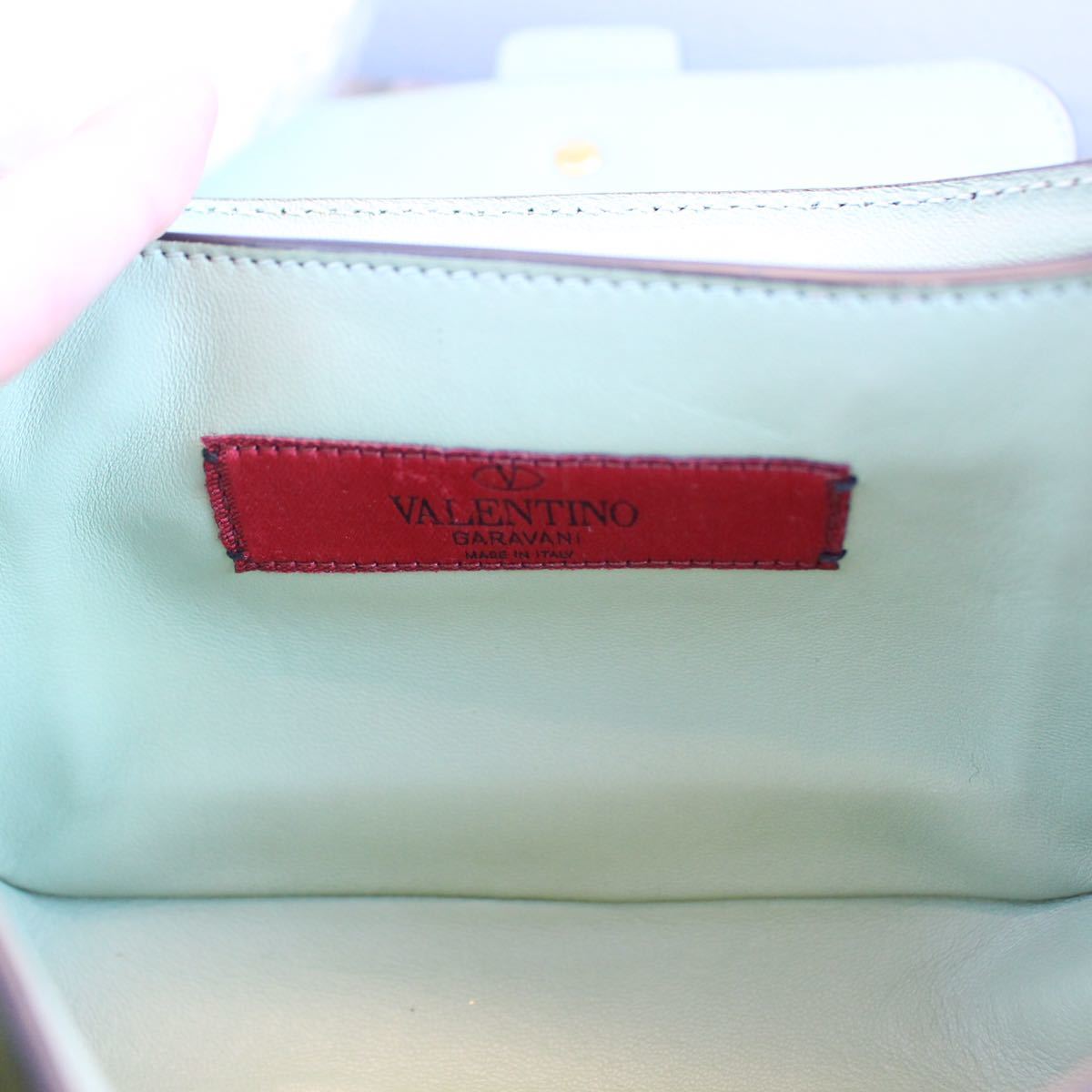 VALENTINO GARAVANI ROCK STUDS LEATHER SHOULDER BAG/ヴァレンチノ