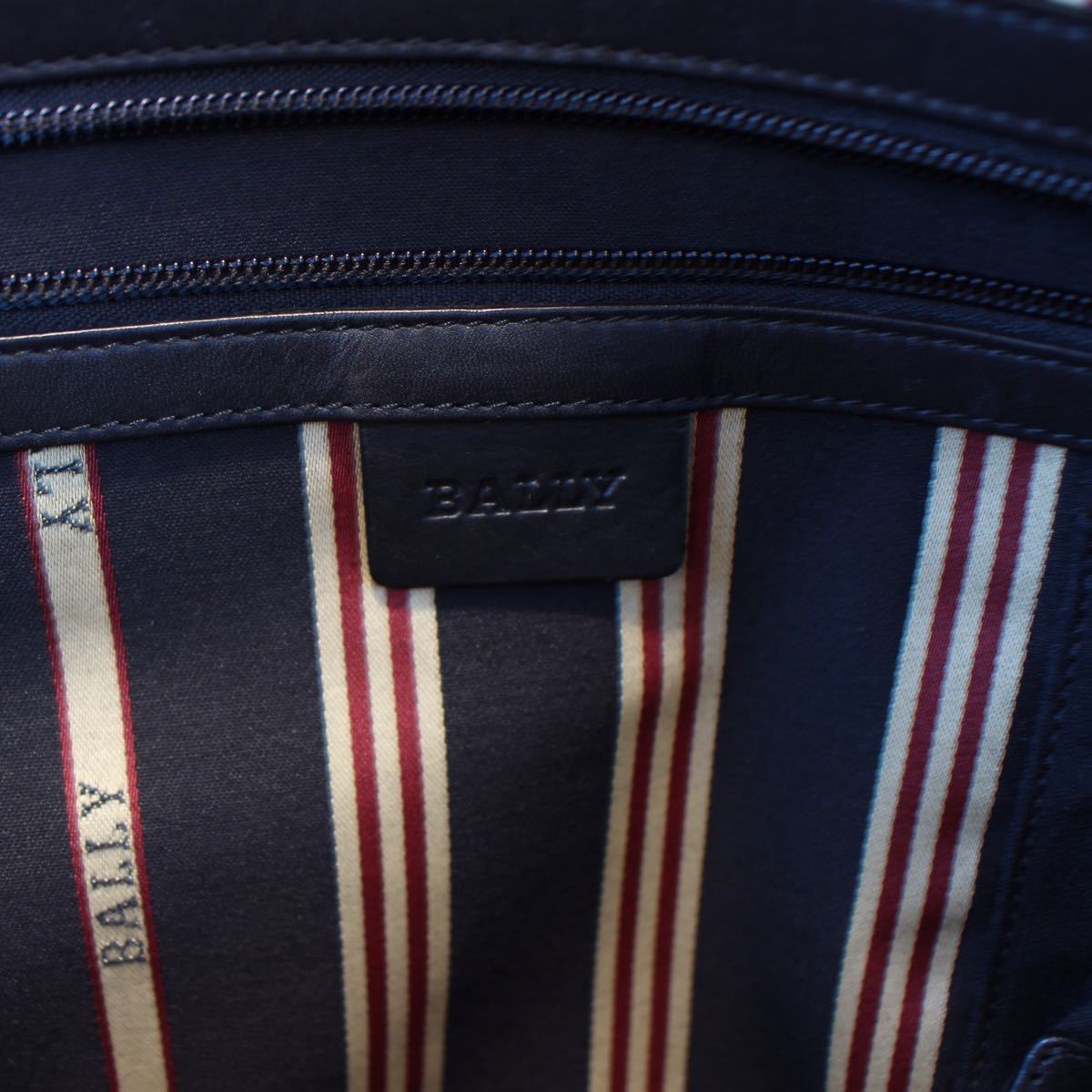 BALLY LINE LEATHER BUSINESS BOSTON BAG MADE IN SWITZERLAND/バリーラインレザービジネスボストンバッグ