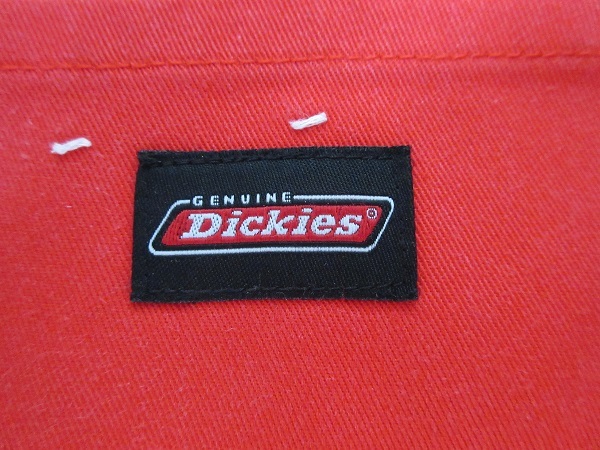 『 送料無料！』　《レアモデル！》 【ディッキーズ・Dickies】 作業服！！赤・レッド ♪♪ 長袖ツナギ・L_画像6