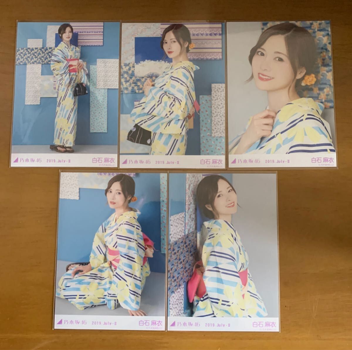 乃木坂46 白石麻衣 生写真フルコンプ 2019.July Ⅱ 乃木坂46生写真 白石麻衣 2019 July 浴衣 5種コンプ|Yahoo
