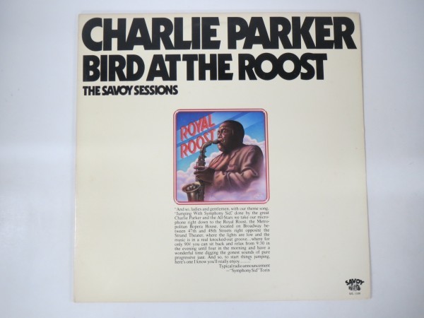 51725■LP CHARLIE PARKER/BIRD AT THE ROOST/SAVOY SJL 1108_画像1