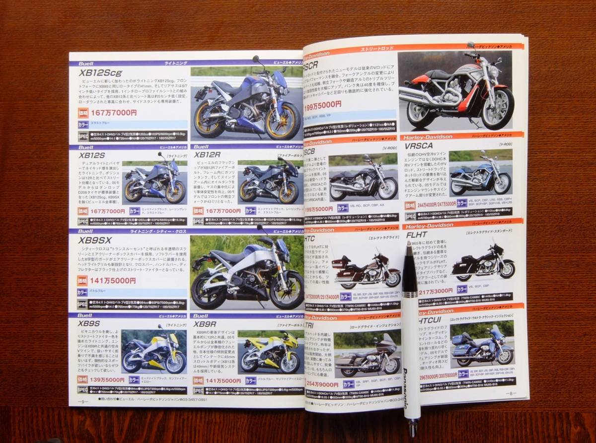 Paypayフリマ バイクの本２冊 外国車アルバム ５２ペ ジ 国産車アルバム １３２ペ ジ オ トバイ２００5年4月別冊 全体に汚れなく綺麗です