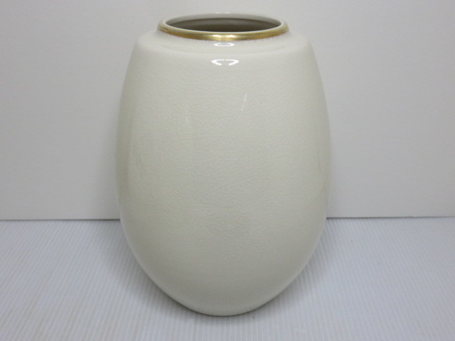 [ secondhand goods ] Kutani . mountain vase flower vase 0YR-109280