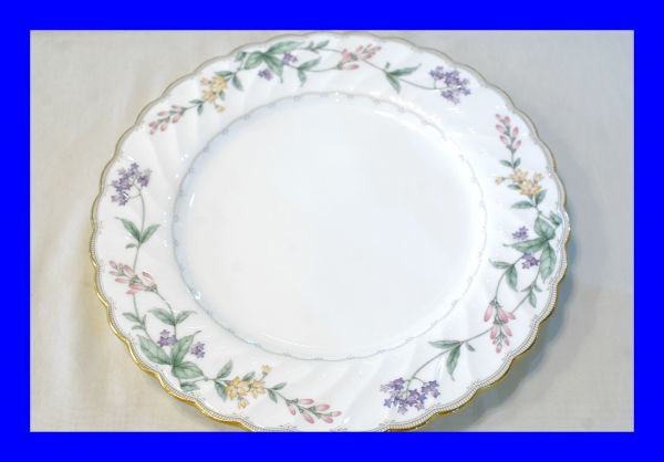 ○美品 ノリタケ Noritake 金彩 花柄 大皿 平皿 プレート D1664_画像1