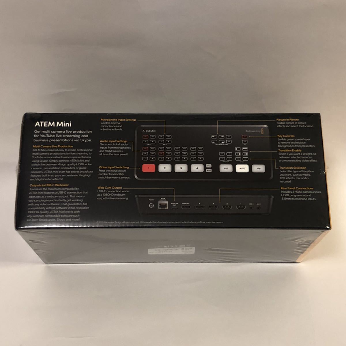 * new goods _ unopened * Blackmagic Design ATEM Mini black Magic design switch .-ZOOM YouTube Live distribution game distribution 