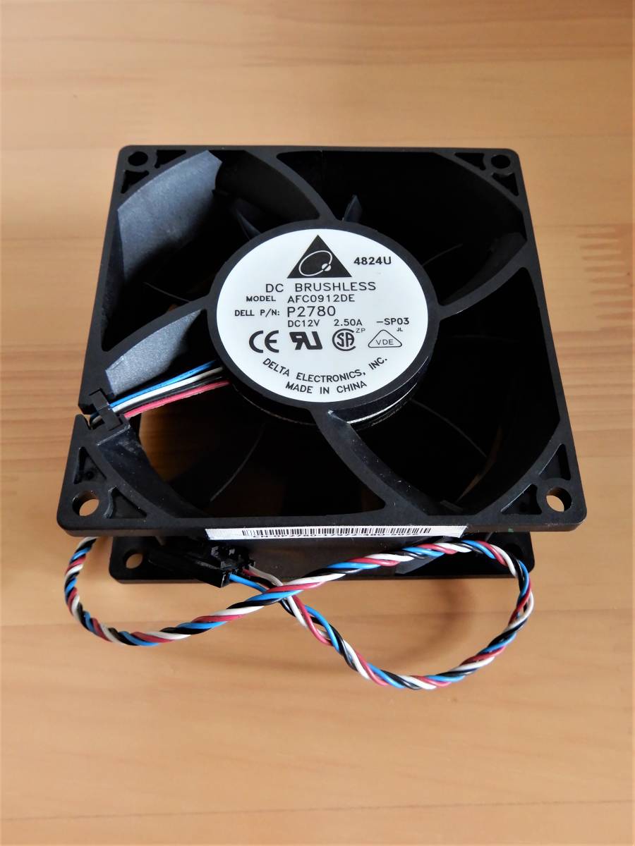 Dell Optiplex GX280 270 CPU Fan Delta AFC0912DE 12V 2.5A 5-Pin x N:P2780 Used 92mm 4-Wire 【35％OFF】 P D オープニング 大放出セール 38mm