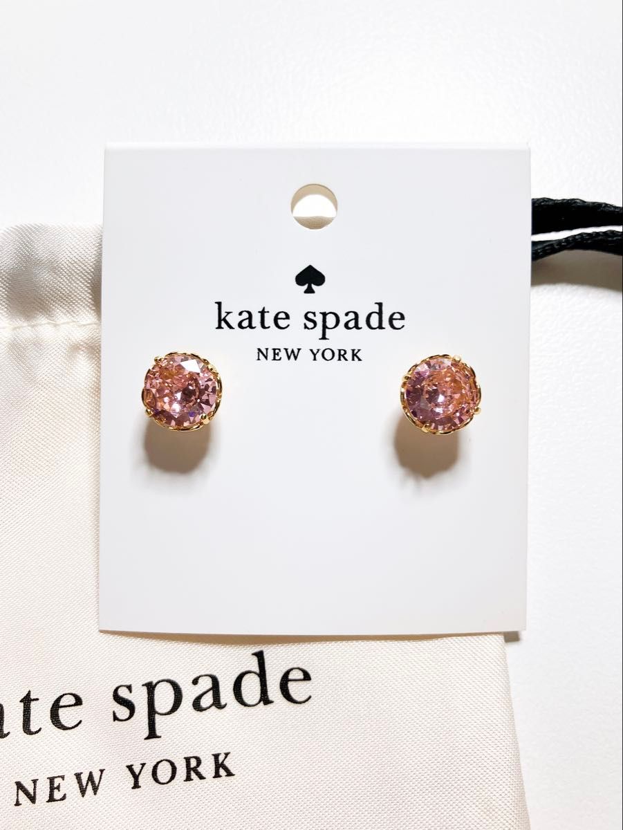 【kate spade】ザット スパークル ラウンド ピアス ピンク ケイトスペード ザット スパークル ラウンド ピアス ゴールド