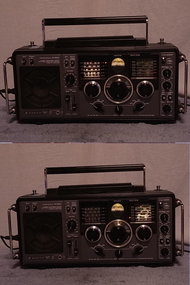 SANYO【RP8880 (UM)】欧州仕様旅行ラジオ分解整備調整済み品仕様頻度は 