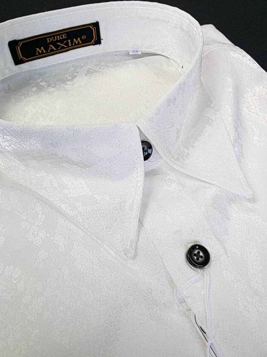 新品　SALE!! 50%OFF　送料無料　MAXIM　レギュラーカラー ドレスシャツ　LLサイズ ゆったり　ダンス カラオケ パーティー　日本製　8801-3_画像4