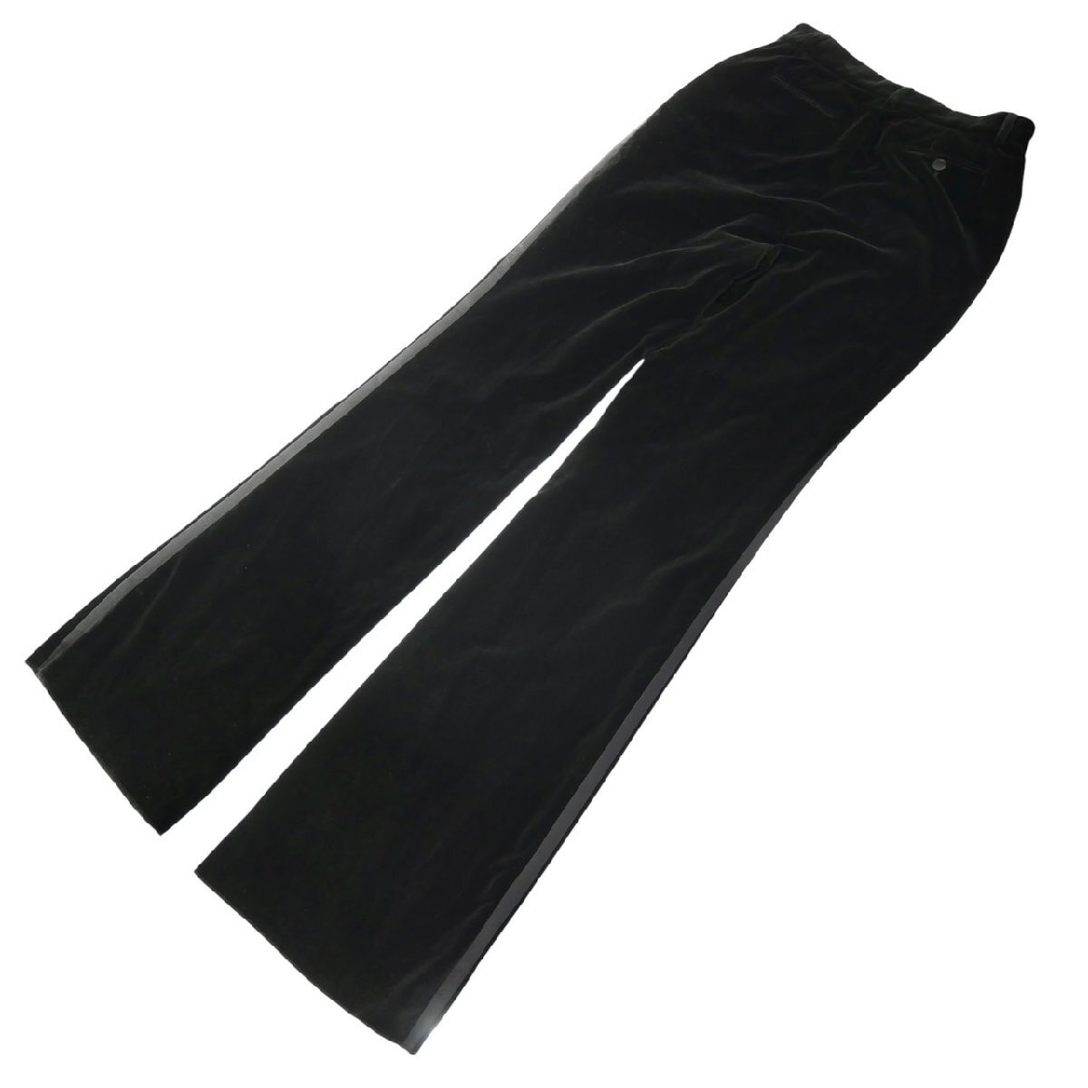 1円スタート GUCCI グッチ セットアップ パンツスーツ ジャケット ブラック 黒 コットン キュプラ フォーマル レディース サイズ44