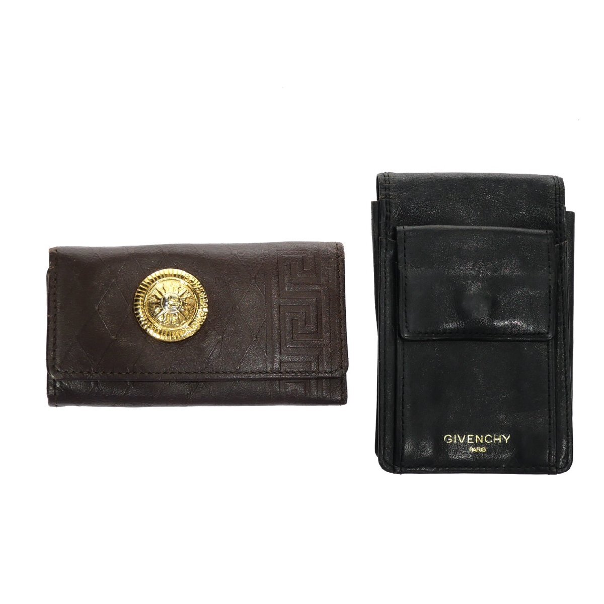 1円スタート 小物 まとめ18點(diǎn)セット LOEWE ロエベ Christian Dior クリスチャンディオール 等 財(cái)布 ポーチ キーケース 等 レザー ナイロン