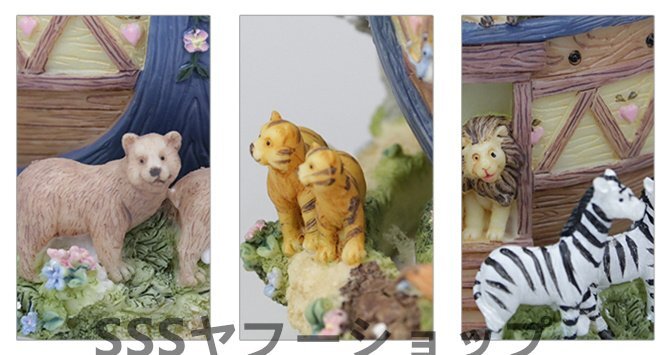  симпатичный зоопарк море . судно вращение музыкальная шкатулка музыка box часы приспособление ощущение хороший звук цвет полимер украшение часть магазин интерьер рука .. ручная работа ручная работа 