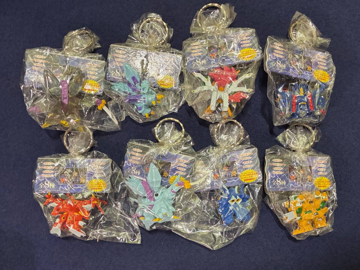 未使用保管品 魔裝機神サイバスター フィギュアキーホルダー 全8種 コンプリートセット 當時物 1999 バンプレスト スーパーロボット大戦