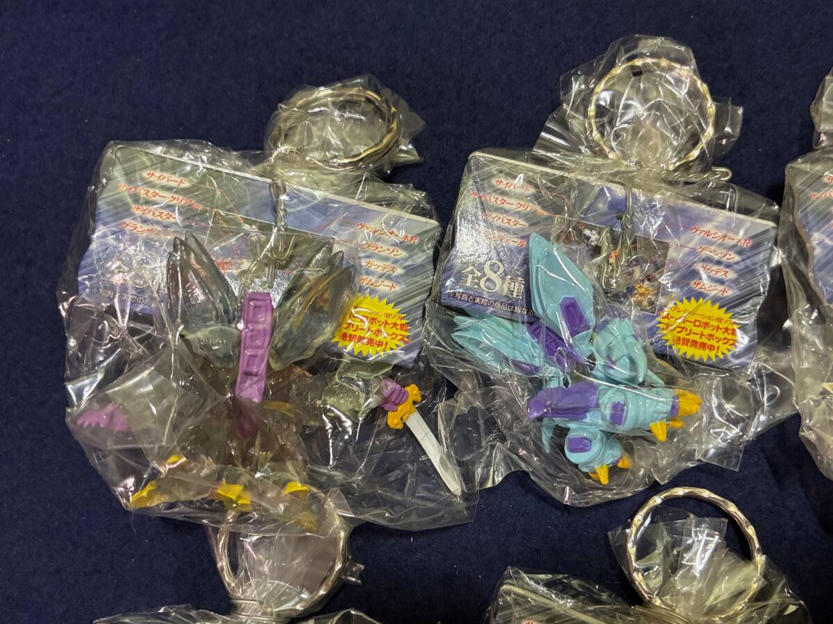 未使用保管品 魔裝機神サイバスター フィギュアキーホルダー 全8種 コンプリートセット 當時物 1999 バンプレスト スーパーロボット大戦
