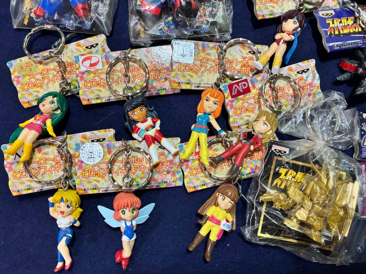 1円? 未使用保管品 希少 スーパーロボット大戦 キーホルダー 熱血コレクション1&2/3/4/5/6/7/8/α/ブレイブサーガ/合金 他 計(jì)100點(diǎn)セット